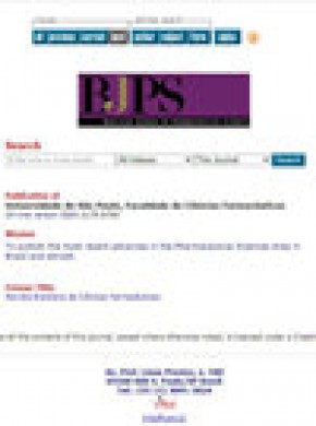 Brazilian Journal Of Pharmaceutical Sciences期刊