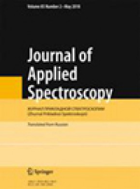 Journal Of Applied Spectroscopy期刊