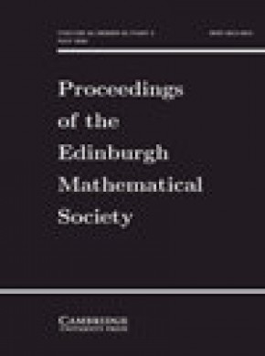 Proceedings Of The Edinburgh Mathematical Society期刊
