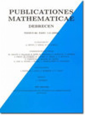 Publicationes Mathematicae-debrecen期刊