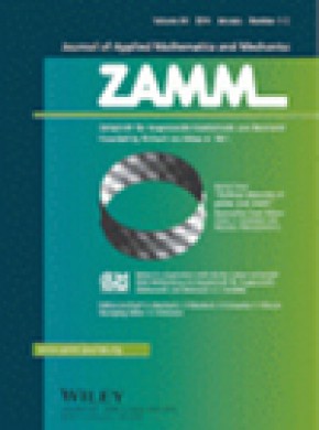 Zamm-zeitschrift Fur Angewandte Mathematik Und Mechanik期刊