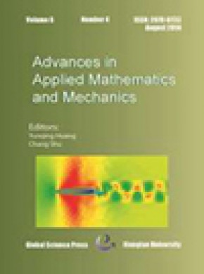 Advances In Applied Mathematics And Mechanics期刊