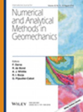 International Journal For Numerical And Analytical Methods In Geomechanics期刊