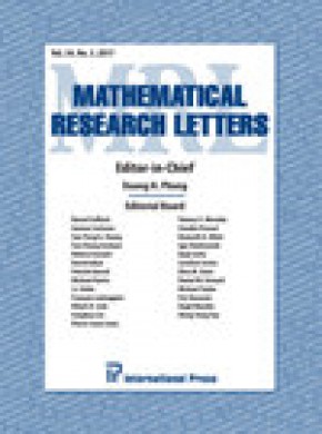 Mathematical Research Letters期刊