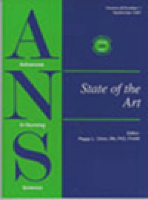 Advances In Nursing Science期刊