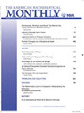American Mathematical Monthly期刊