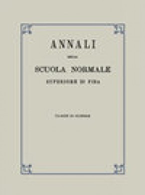 Annali Della Scuola Normale Superiore Di Pisa-classe Di Scienze期刊
