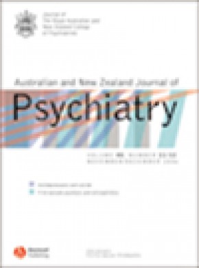 Australian And New Zealand Journal Of Psychiatry期刊