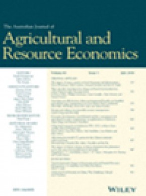 Australian Journal Of Agricultural And Resource Economics期刊