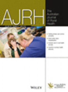 Australian Journal Of Rural Health期刊