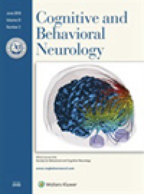 Cognitive And Behavioral Neurology期刊