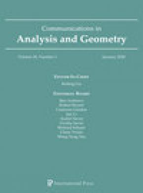 Communications In Analysis And Geometry期刊
