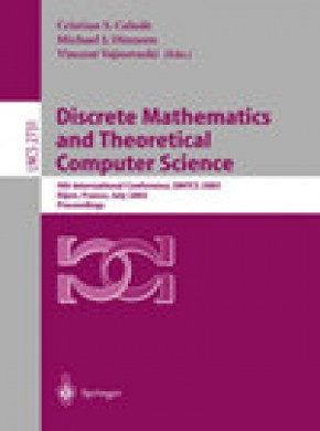 Discrete Mathematics And Theoretical Computer Science期刊