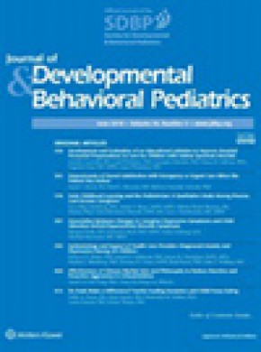 Journal Of Developmental And Behavioral Pediatrics期刊