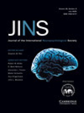 Journal Of The International Neuropsychological Society期刊
