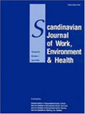 Scandinavian Journal Of Work Environment & Health期刊
