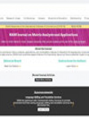 Siam Journal On Matrix Analysis And Applications期刊