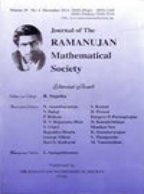 Journal Of The Ramanujan Mathematical Society期刊