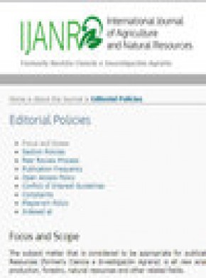 International Journal Of Agriculture And Natural Resources期刊