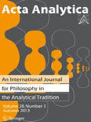Acta Analytica-international Periodical For Philosophy In The Analytical Traditi期刊