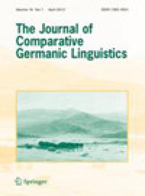 Journal Of Comparative Germanic Linguistics期刊