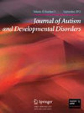 Journal Of Autism And Developmental Disorders期刊