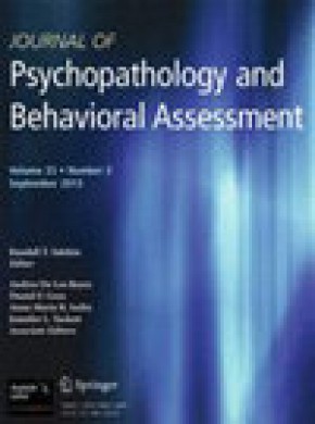 Journal Of Psychopathology And Behavioral Assessment期刊