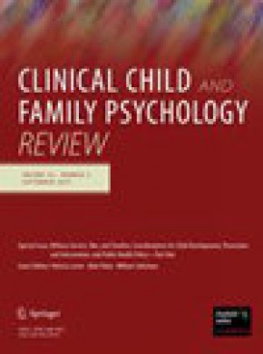Clinical Child And Family Psychology Review期刊