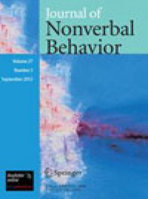 Journal Of Nonverbal Behavior期刊