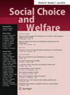 Social Choice And Welfare期刊