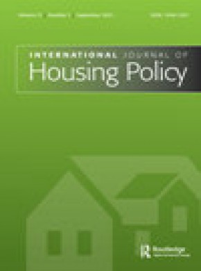International Journal Of Housing Policy期刊