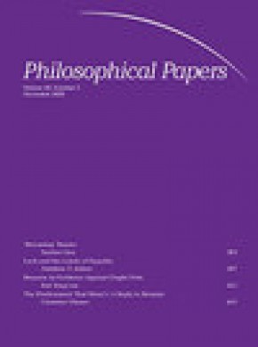 Philosophical Papers期刊