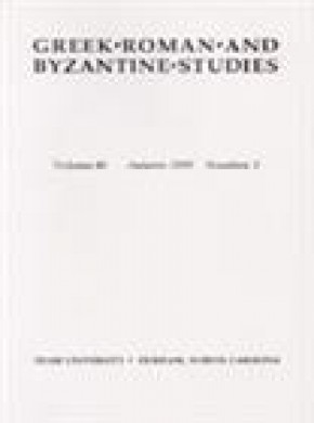 Greek Roman And Byzantine Studies期刊