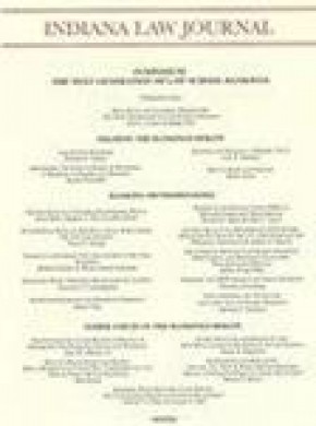 Indiana Law Journal期刊
