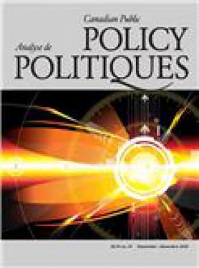 Canadian Public Policy-analyse De Politiques期刊