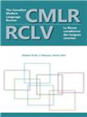Canadian Modern Language Review-revue Canadienne Des Langues Vivantes期刊