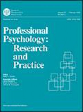 Professional Psychology-research And Practice期刊