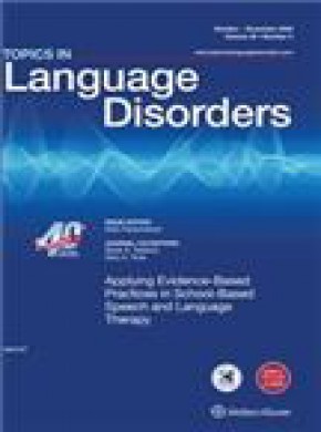 Topics In Language Disorders期刊