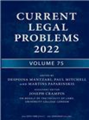 Current Legal Problems期刊