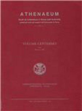 Athenaeum-studi Periodici Di Letteratura E Storia Dell Antichita期刊