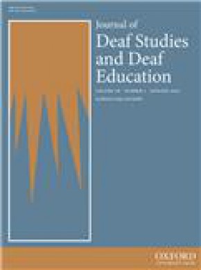 Journal Of Deaf Studies And Deaf Education期刊