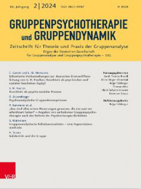 Gruppenpsychotherapie Und Gruppendynamik期刊