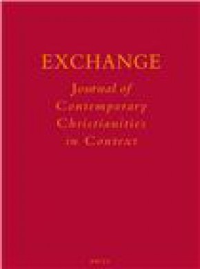 Exchange-journal Of Contemporary Christianities In Context期刊