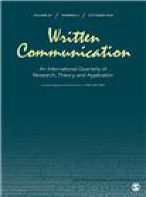 Written Communication期刊