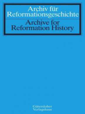 Archiv Fur Reformationsgeschichte-archive For Reformation History期刊