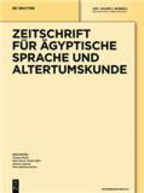 Zeitschrift Fur Agyptische Sprache Und Altertumskunde期刊
