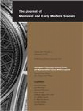 Journal Of Medieval And Early Modern Studies期刊