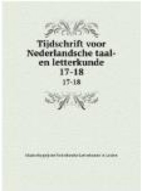 Tijdschrift Voor Nederlandse Taal-en Letterkunde期刊