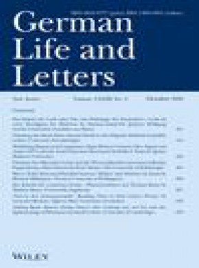 German Life And Letters期刊