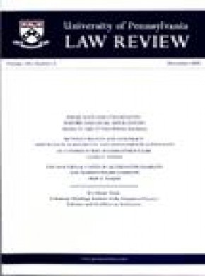University Of Pennsylvania Law Review期刊